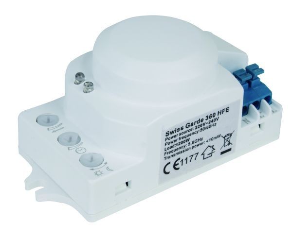 Swiss Garde 360 HFE ( Einbau ), 230V, 1000 W, 5A, Erfassungsbereich 360°/ 6- 8 m bei inst.Höhe 2,5-