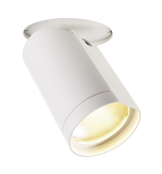 BILAS, Deckeneinbauleuchte, LED, 2700K, rund, weiß matt, 60°, 20W