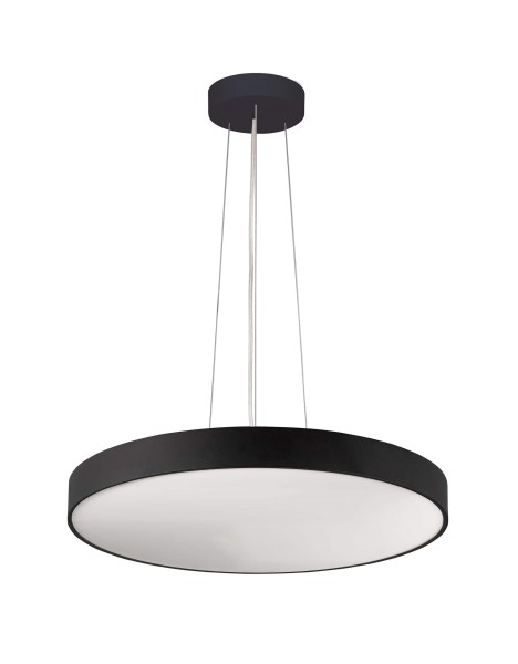 Deko-Light Pendelleuchte, Menkar 400 mm, 45,0 W, 3000/4000 K, Schwarz, Aluminium, 45W, 230V