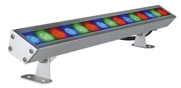 GALEN RGB LED-PROFIL, Outdoor Fassadenleuchte, IP65, aluminium eloxiert, 15W