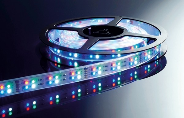 Flexibler LED Stripe IP65, 12V, 5 m Rolle, RGB +CW