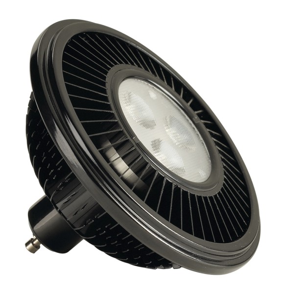 LED ES111, Leuchtmittel, schwarz, 15W, 30°, 2700K